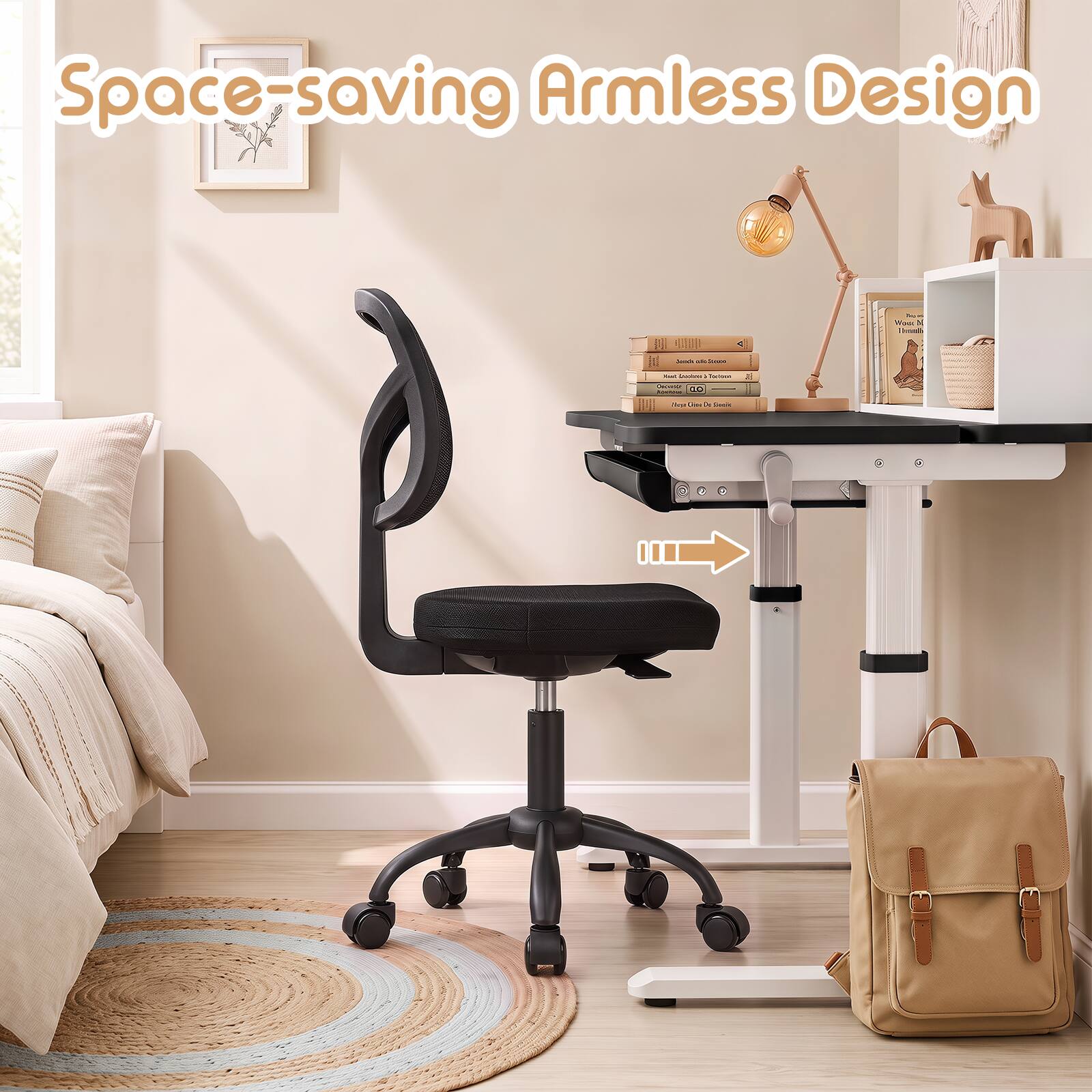 Space-saving Armless Design
