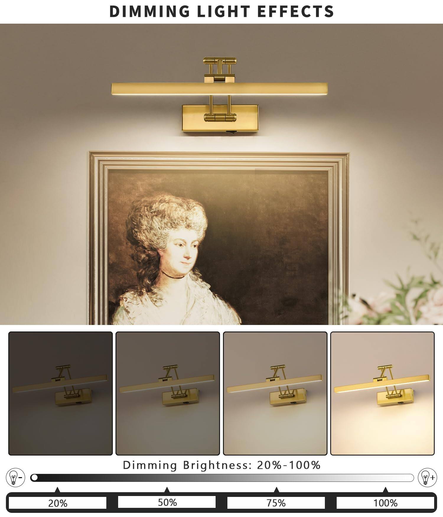 DIMMING LIGHT EFFECTS

Dimming Brightness: 20% - 100%

20%  50%  75%  100%