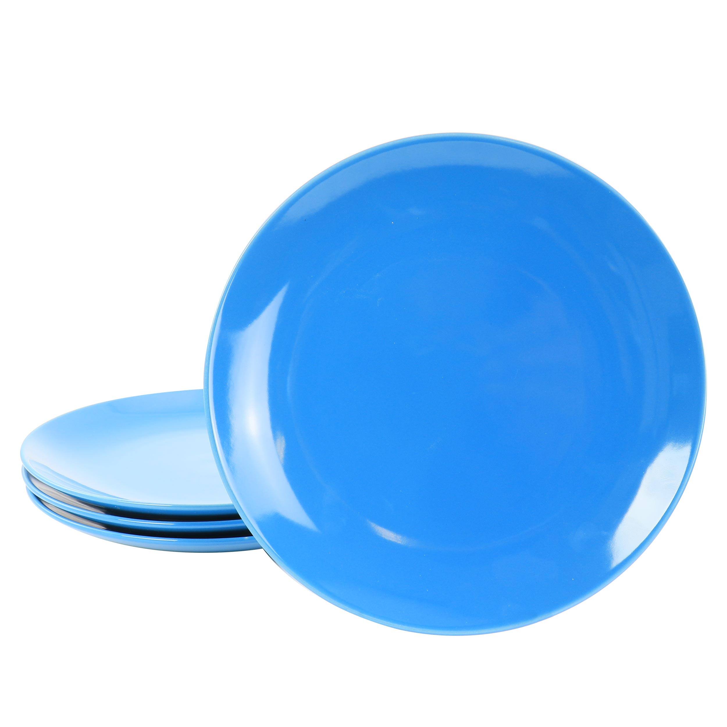 Alt View 7. Gibson - Gibson Home Mercer 12pc Blue Stoneware Dinnerware Set - Blue.