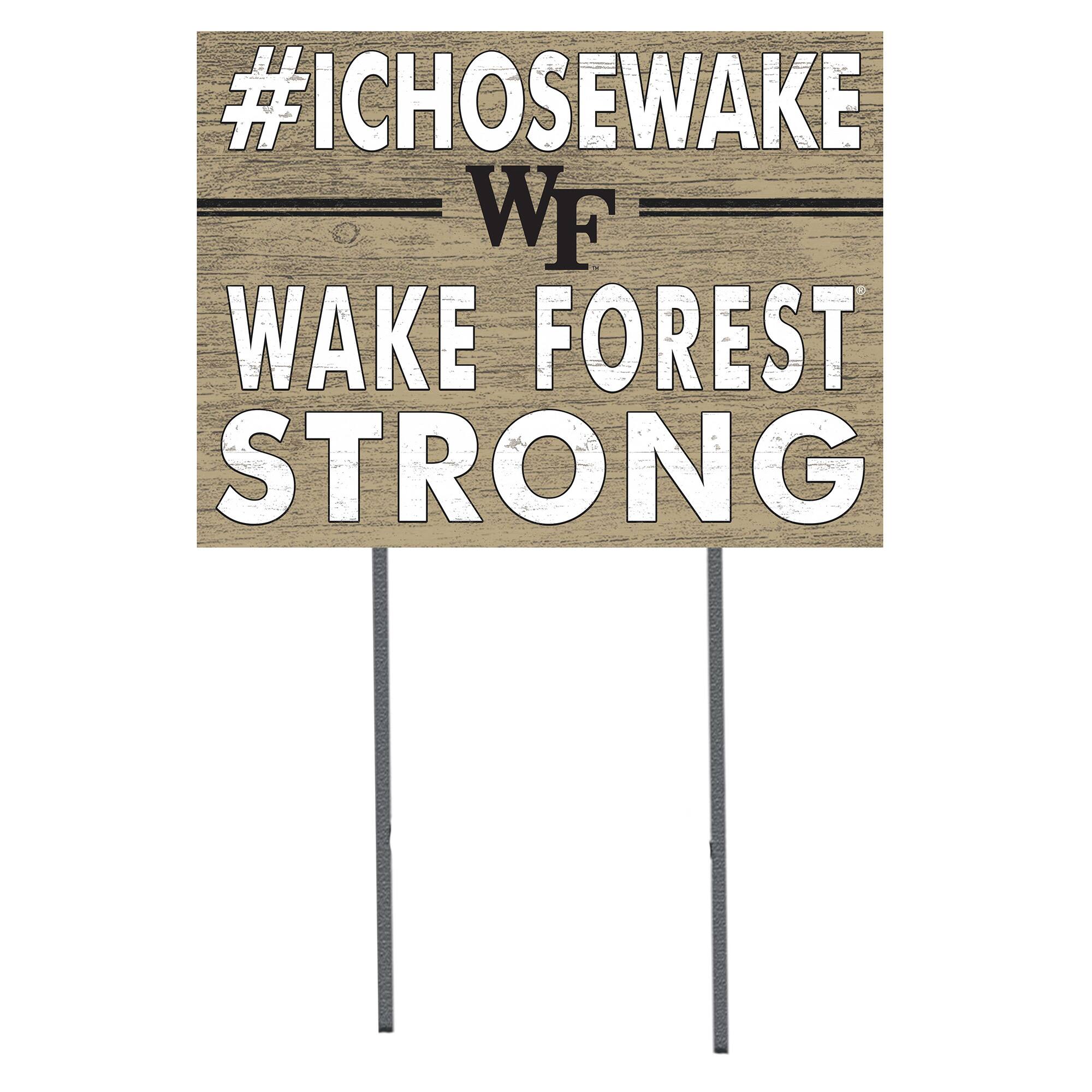 Wake Forest Demon Deacons 18'' x 24'' I Chose Lawn Sign