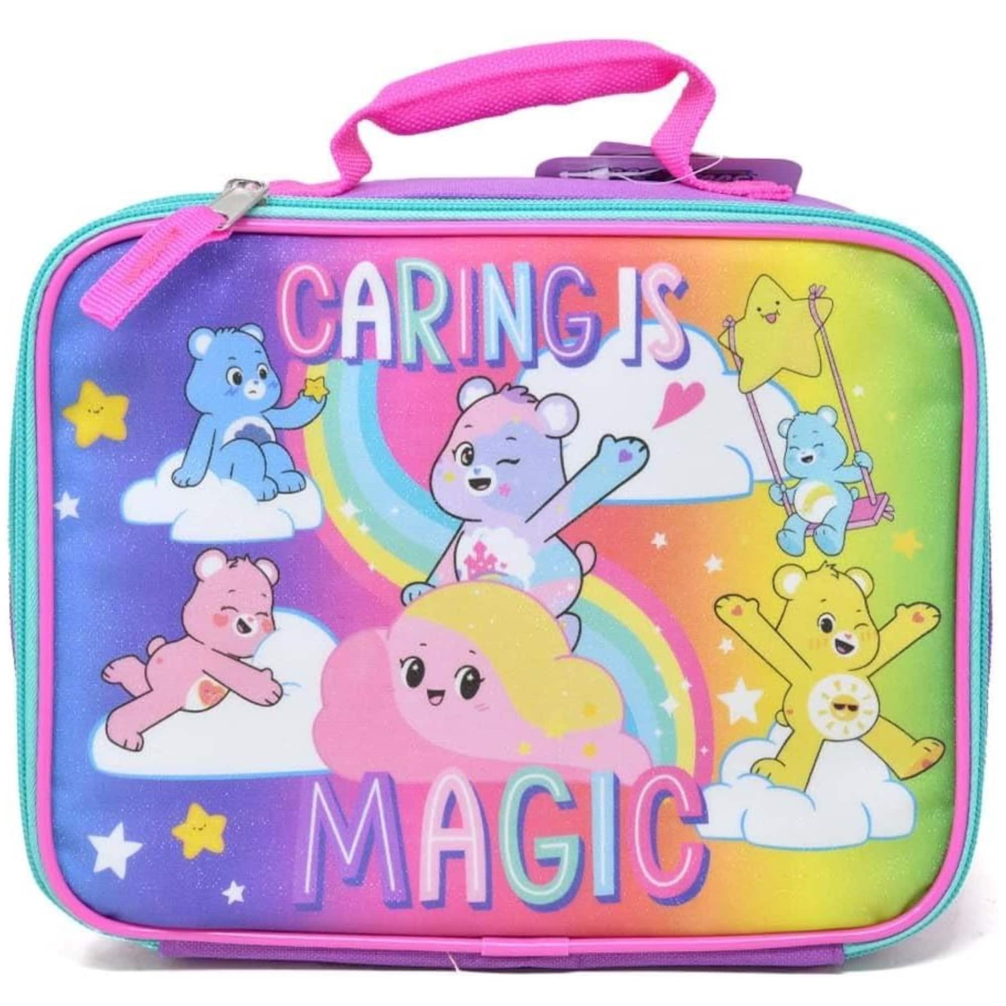 Bioworld - Kids Insulated Lunch Bag with Handle, Care Bears Rectangle Lunch Bag Design - Assorted Pre-Pack