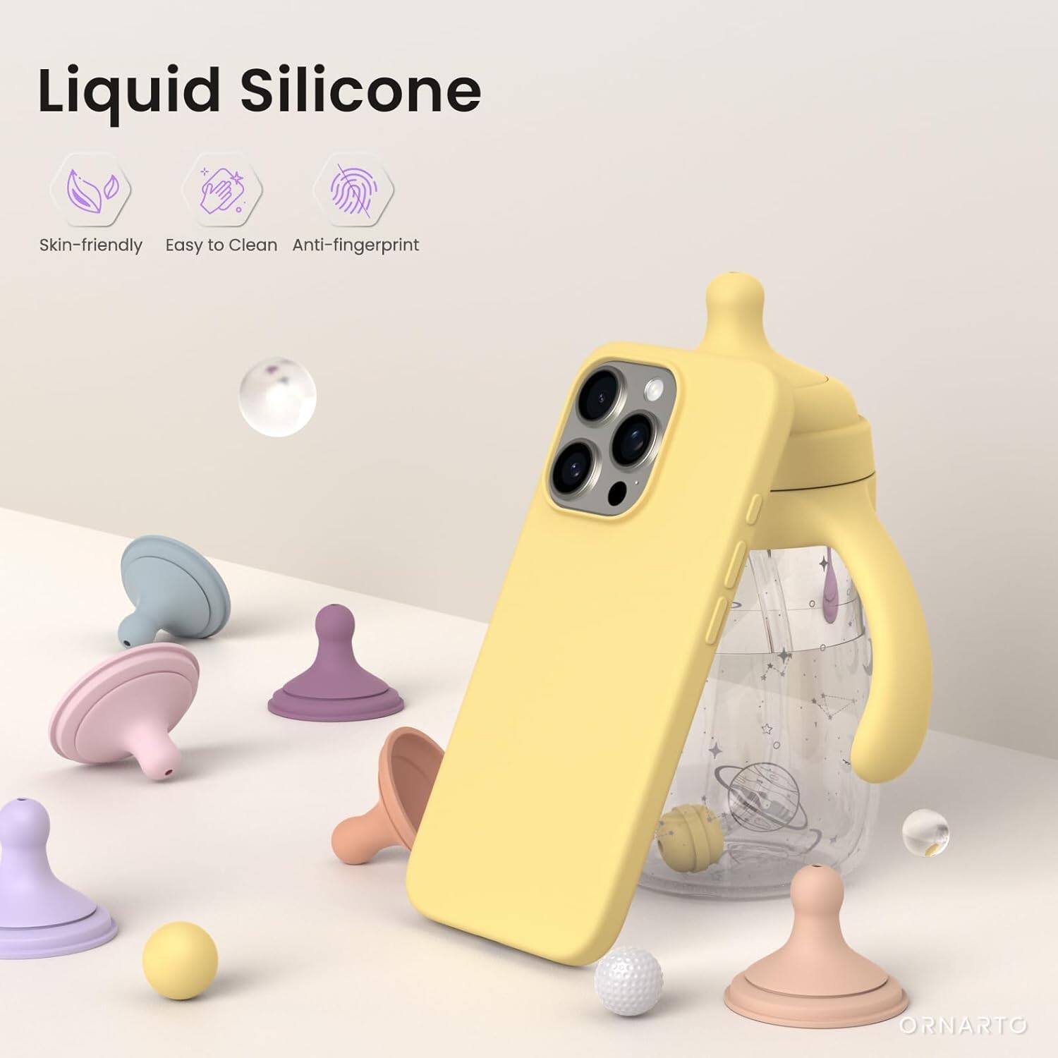 Liquid Silicone Skin-friendly Easy to Clean Anti-fingerprint ORNARTO