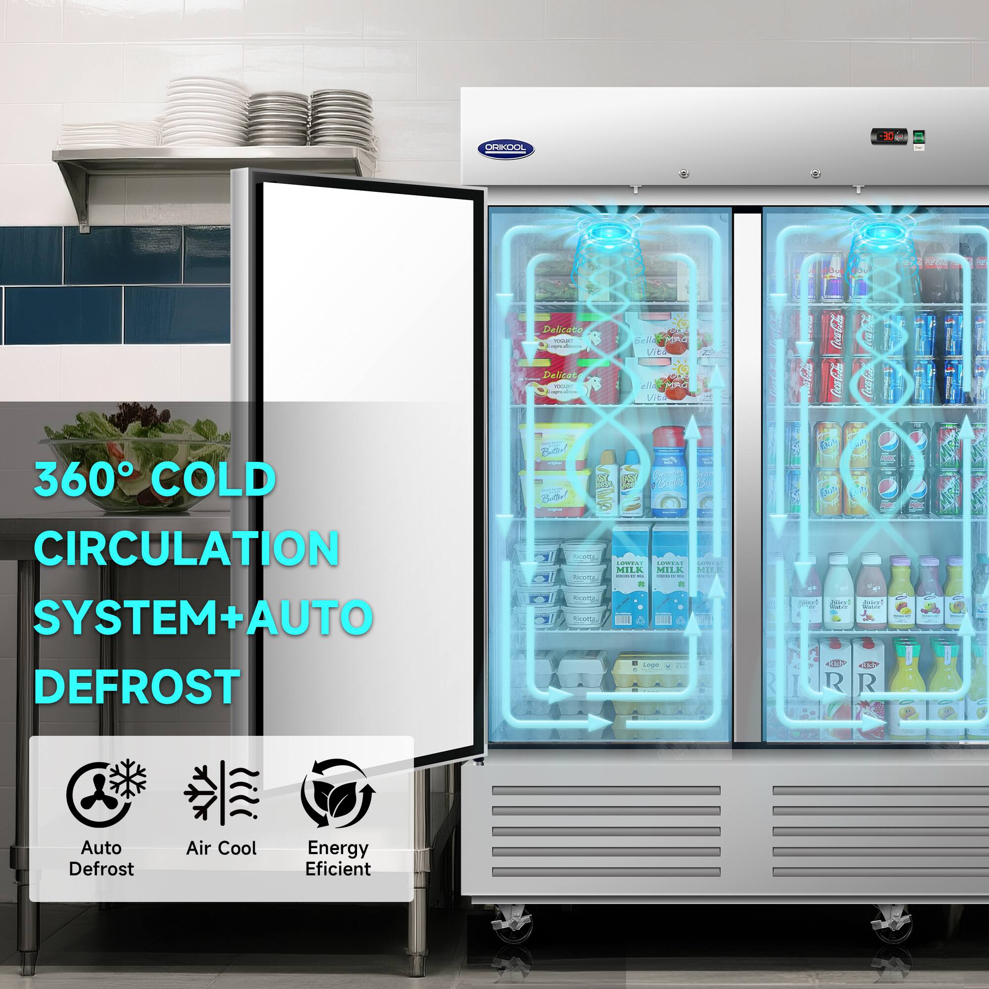 ODIKIDOL on Dalitata: 1: Dalicat - CR HAC eU MRO VtA 1 locaCola Coae 360 COLD CIRCULATION SYSTEM + AUTO DEFROST Ba - o 12 B o | .... MILK MILK MITA I I I ! - Rconu 1 - - - ! e | R R Auto Defrost Air Cool Energy Efficient

360° COLD CIRCULATION SYSTEM + AUTO DEFROST

Auto Defrost
Air Cool
Energy Efficient