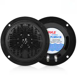 Pyle - 4 Inch Dual Marine Speakers - Waterproof and