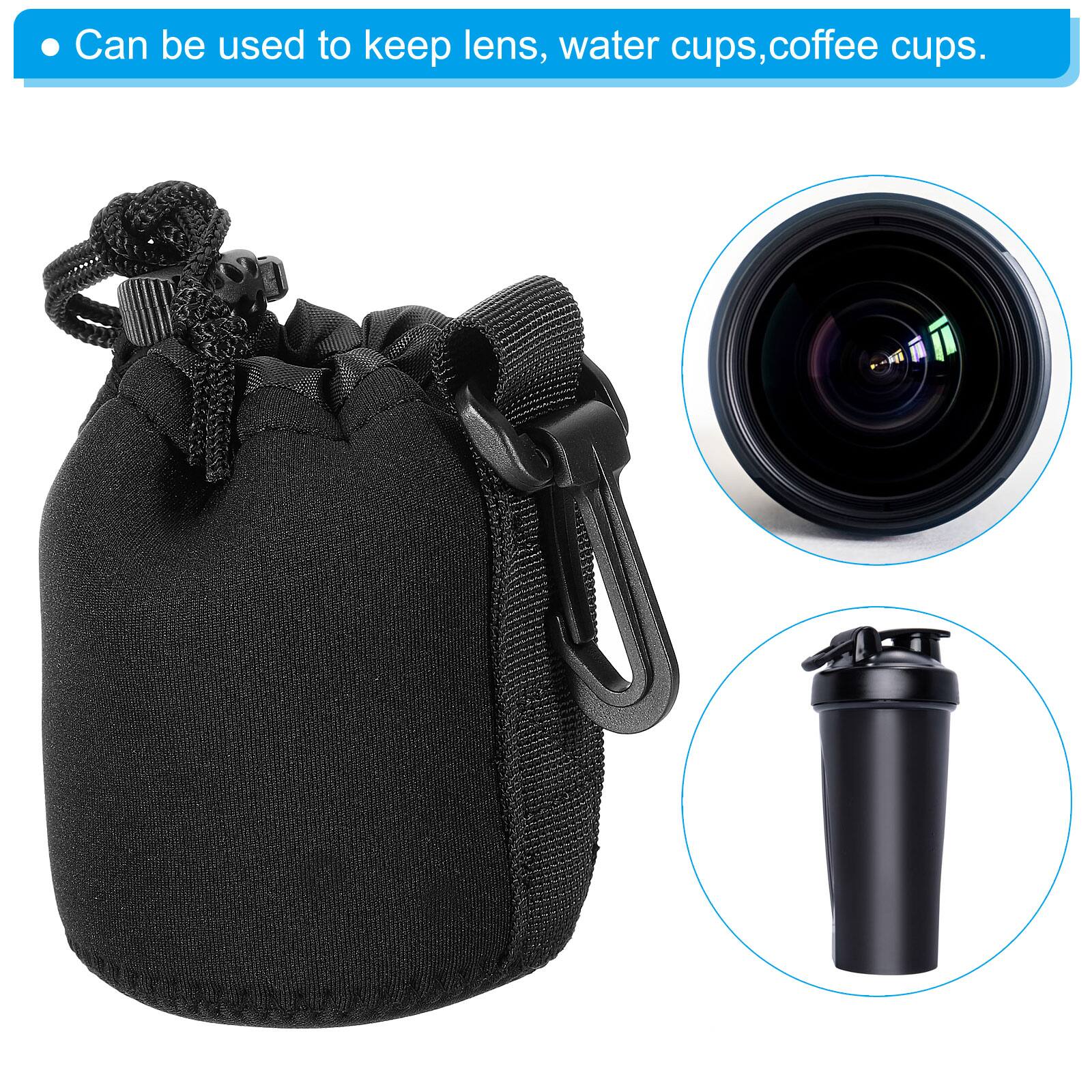 Can be used to keep lens, water cups, coffee cups.