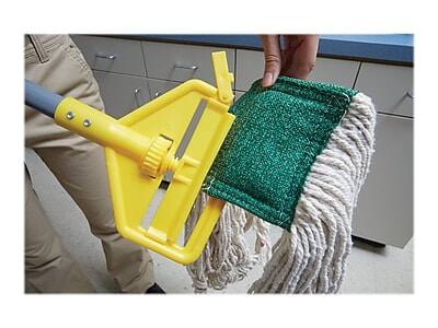Alt View 1. RubberMaid - Rubbermaid Invader 60" Fiberglass Wet Mop Handle, Gray/Yellow (FGH14600GY00) - Gray/Yellow.