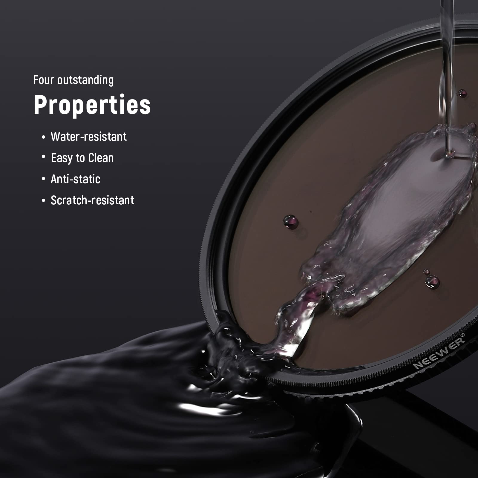 Four outstanding Properties  
- Water-resistant  
- Easy to Clean  
- Anti-static  
- Scratch-resistant  

NEEWER