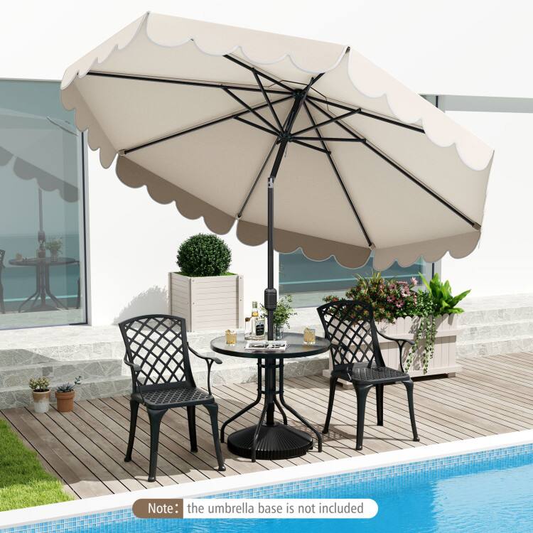 Note: the umbrella base is not included