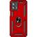 Front. SaharaCase - Military Kickstand Series Case for Motorola Edge+ (2023) - Red.