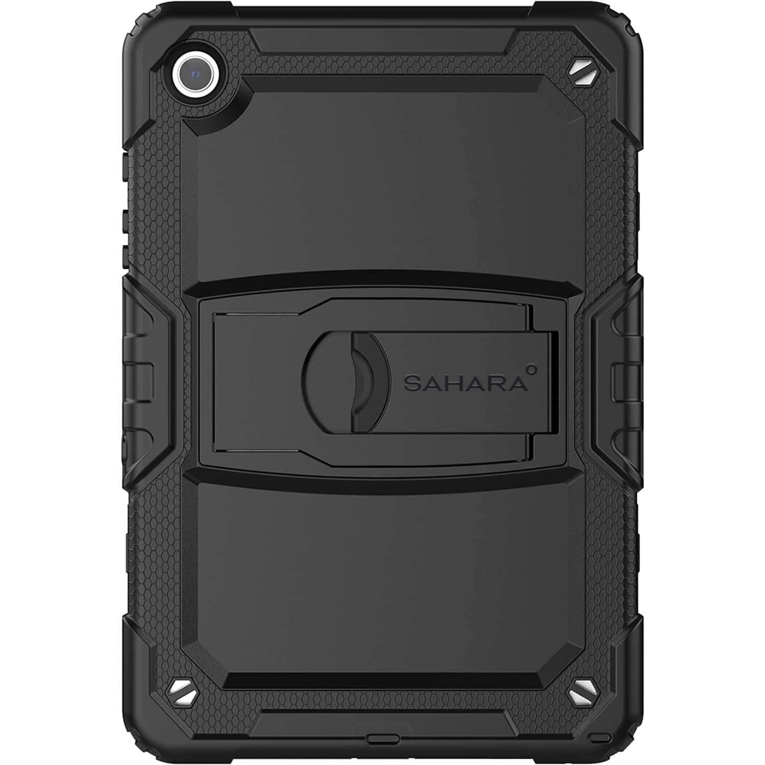 Front. SaharaCase - DEFENSE Series Case for Samsung Galaxy Tab A9+ - Black.