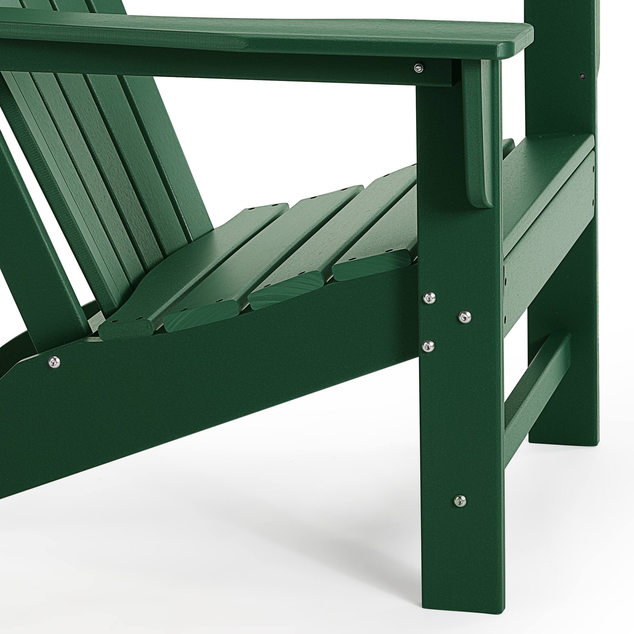 Alt View 6. WestinTrends - WestinTrends Dylan Outdoor Adirondack Chair (Set of 2) - Dark Green.