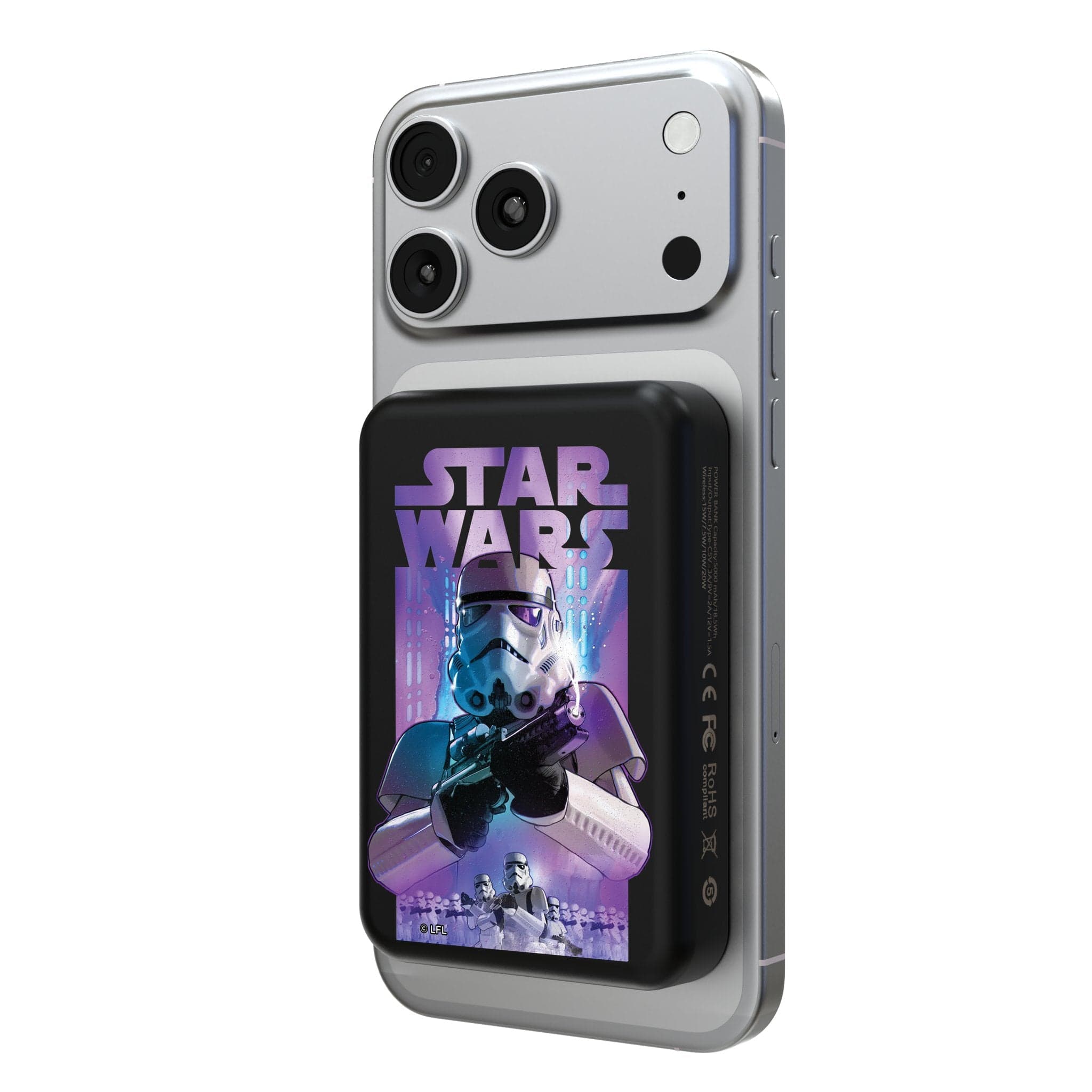 Photos - Power bank Star Keyscaper -  Wars: A New Hope Portrait Collage Wireless Mag  - Stormtrooper KPBKM1 