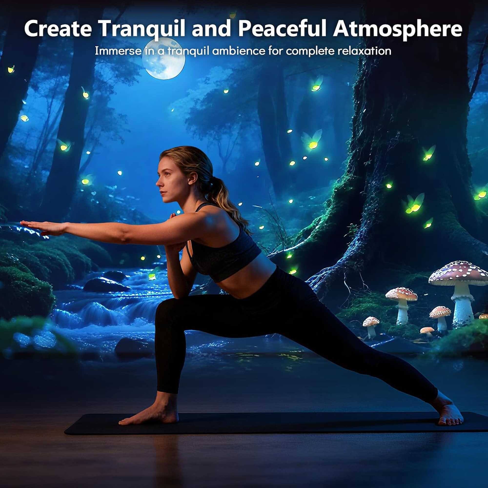 Create Tranquil and Peaceful Atmosphere  
Immerse in a tranquil ambience for complete relaxation