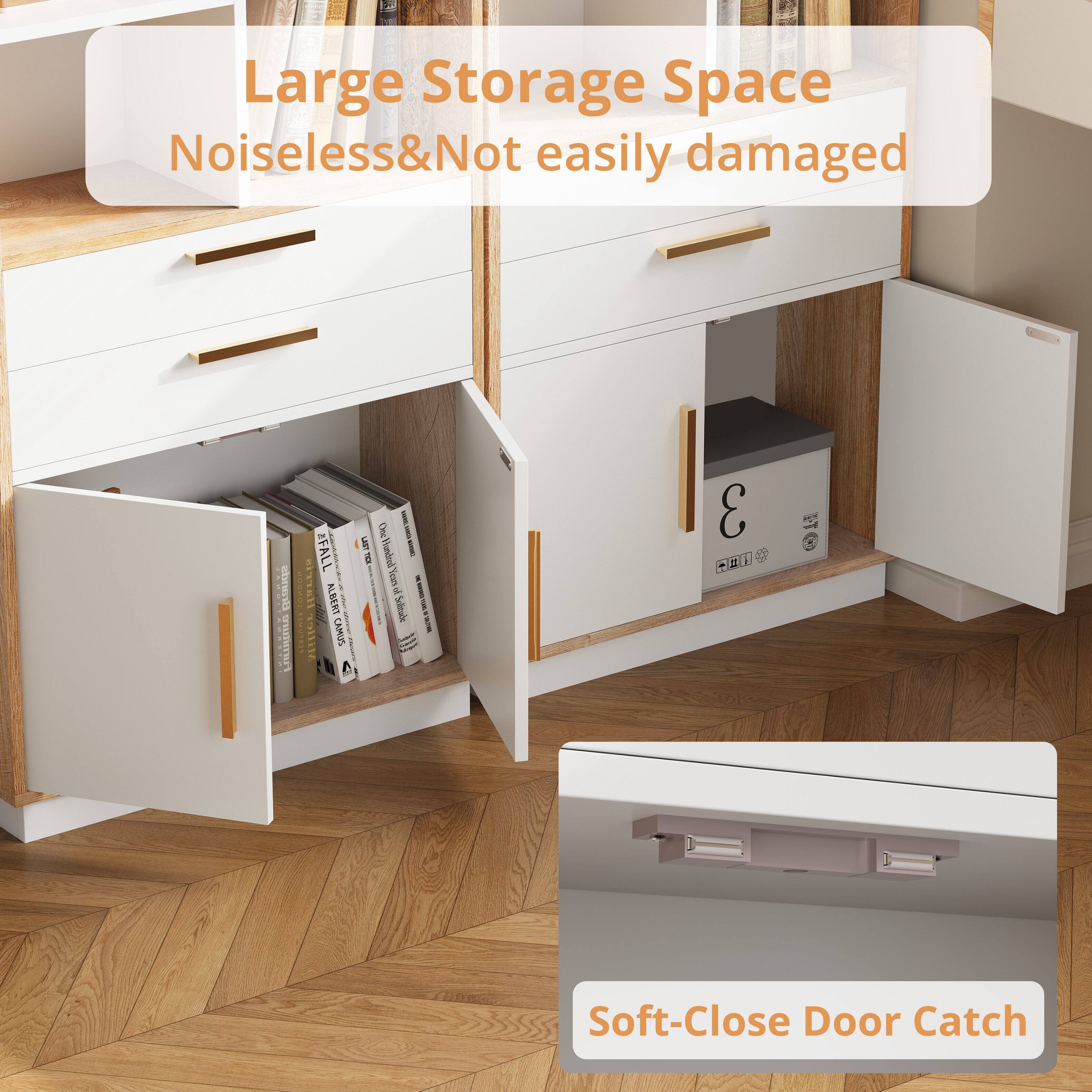Large Storage Space  
Noiseless & Not easily damaged  

Soft-Close Door Catch