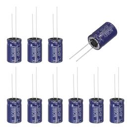 Unique Bargains - 2.2uF 100V Non-Polar Electrolytic Capacitor, 13x21mm, for Audio Tweeter/Speaker Crossover, 10pcs - Blue