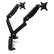 Alt View 1. Office Star Products - Double Monitor Arm 17"-30" - Black.