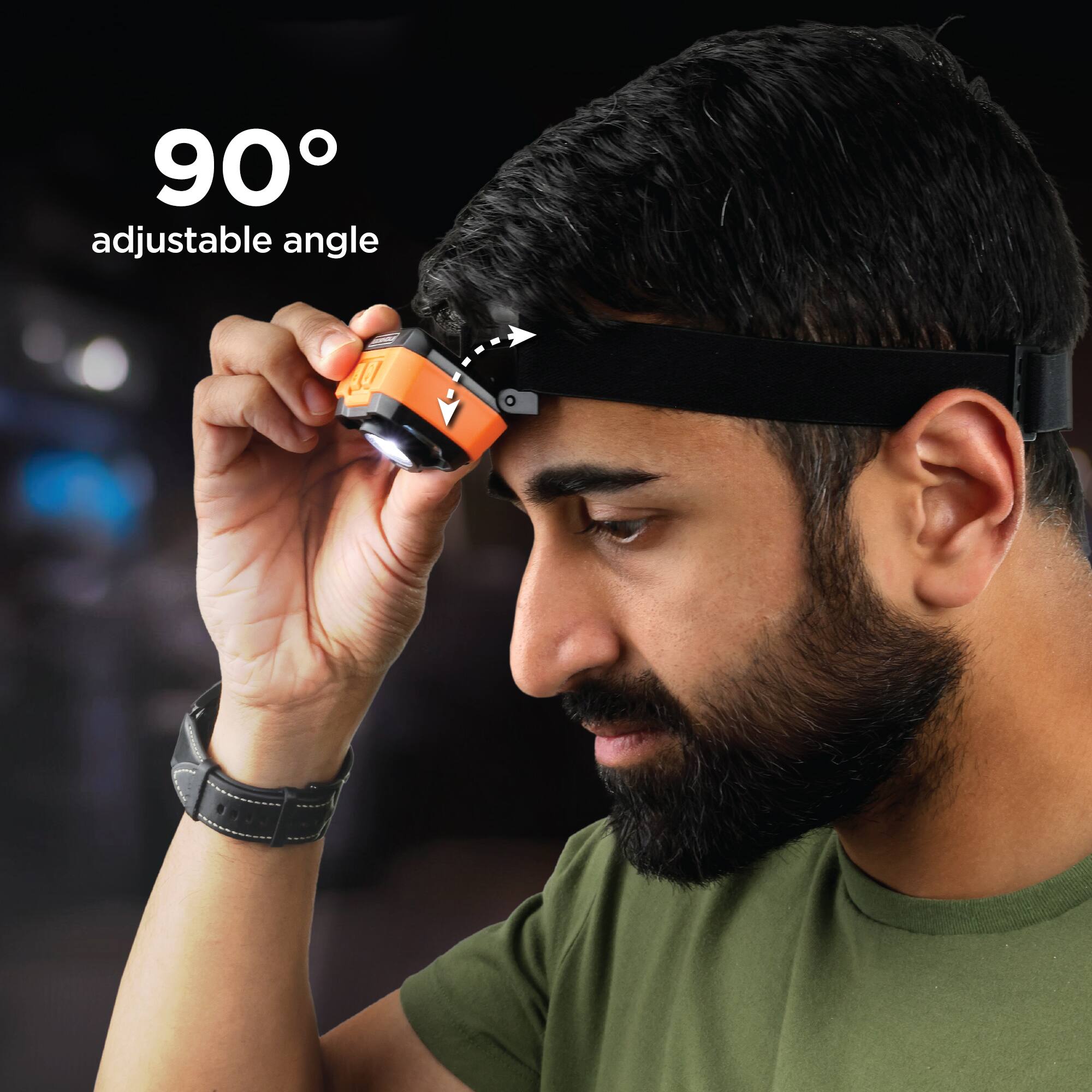 90° adjustable angle