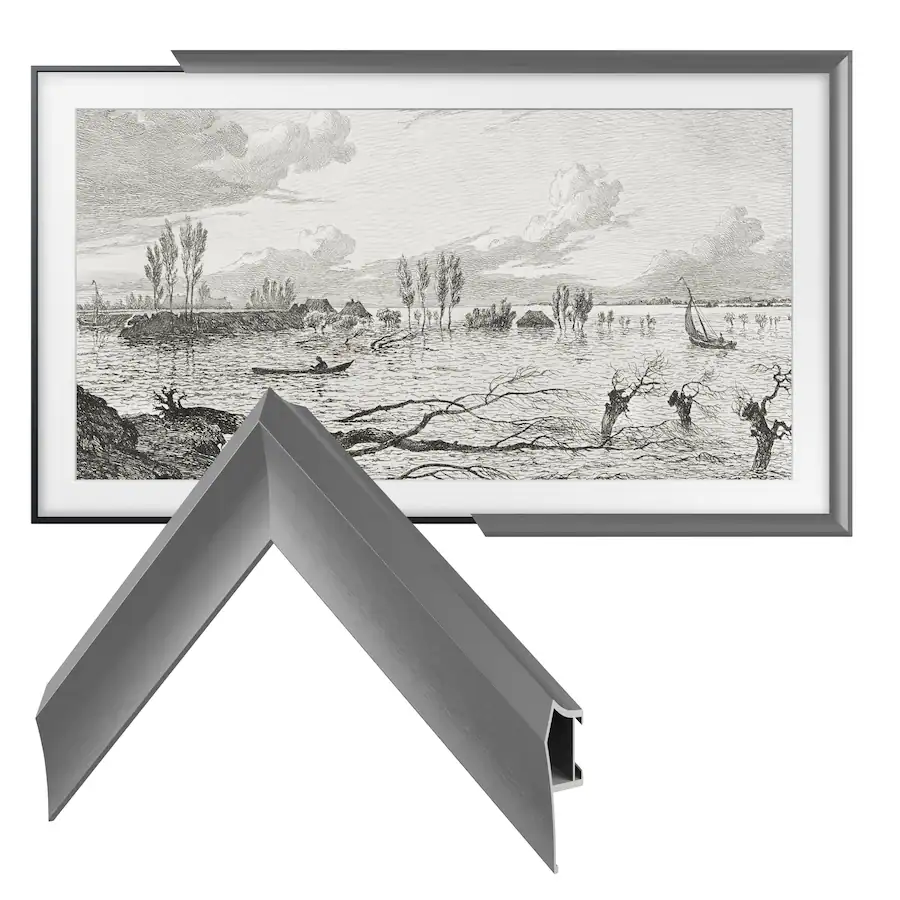 Deco TV Frames Alloy Prismatic Bezel for Samsung The Frame TV 50 ...