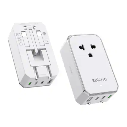 This adapter does not convert voltage. Do not use with 220-240V appliances.
Made in China
40W
Epicca