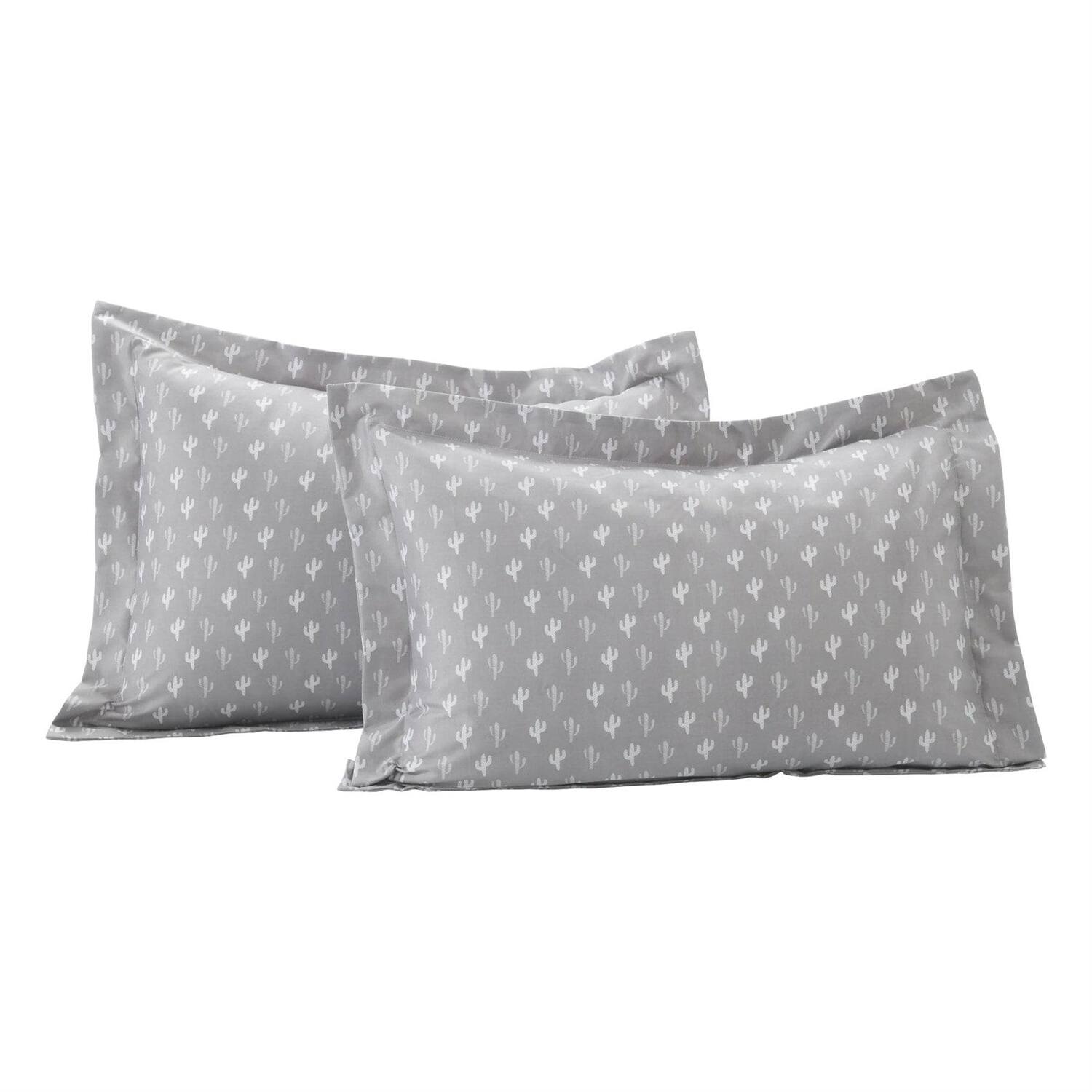 Back. Hivvago - Pink Turquoise Grey White Llama Cactus Southwest 6 Piece Daybed Cover Set - Pink Turquoise Grey White.