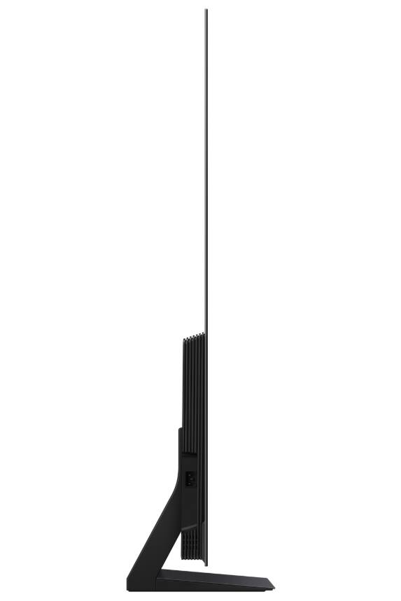 Left. Samsung - Samsung QN77S90HAEXZA 77 Inch S90H Series OLED 4K UHD Smart Vision AI TV with a 5 Year Amber Protection Plan (2026) - Graphite Black.