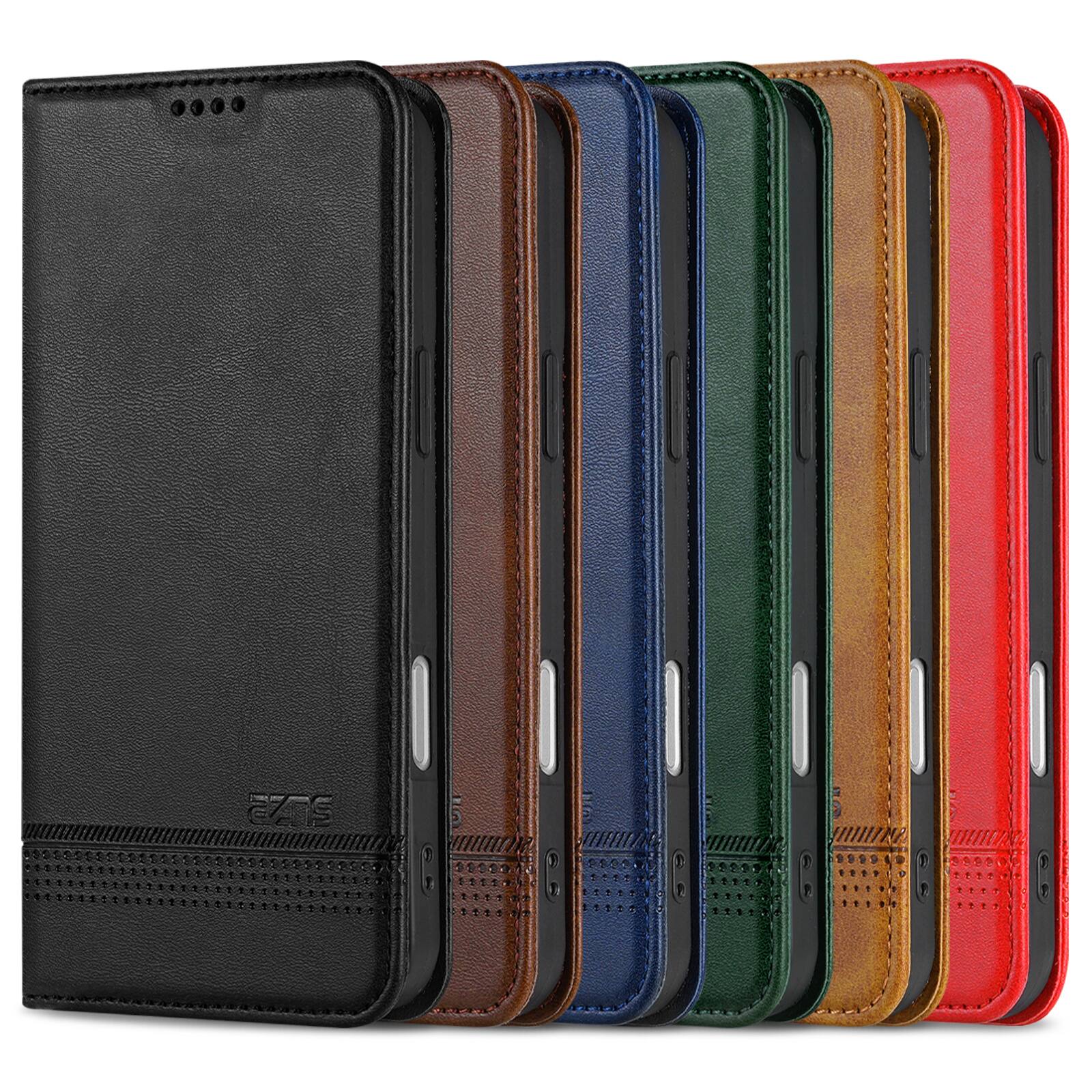 Alt View 1. UUCOVER - Wallet Case for Apple iPhone 17,PU Leather Wallet Folio Case with Card Slots Shockproof Kickstand Cover - Yellow.