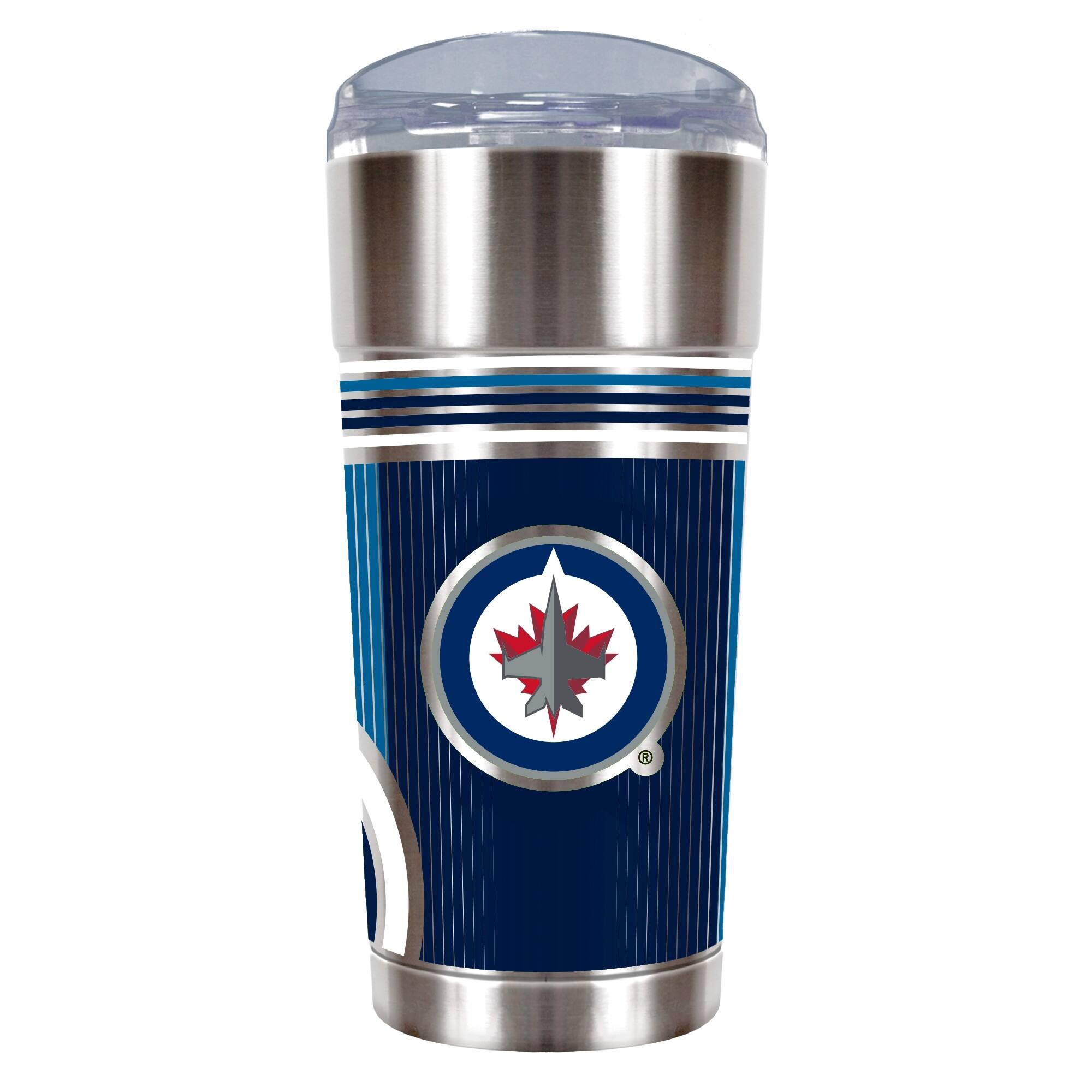 Front. Great American Products - Winnipeg Jets 24oz. Cool Vibes Eagle Tumbler - Multicolor.