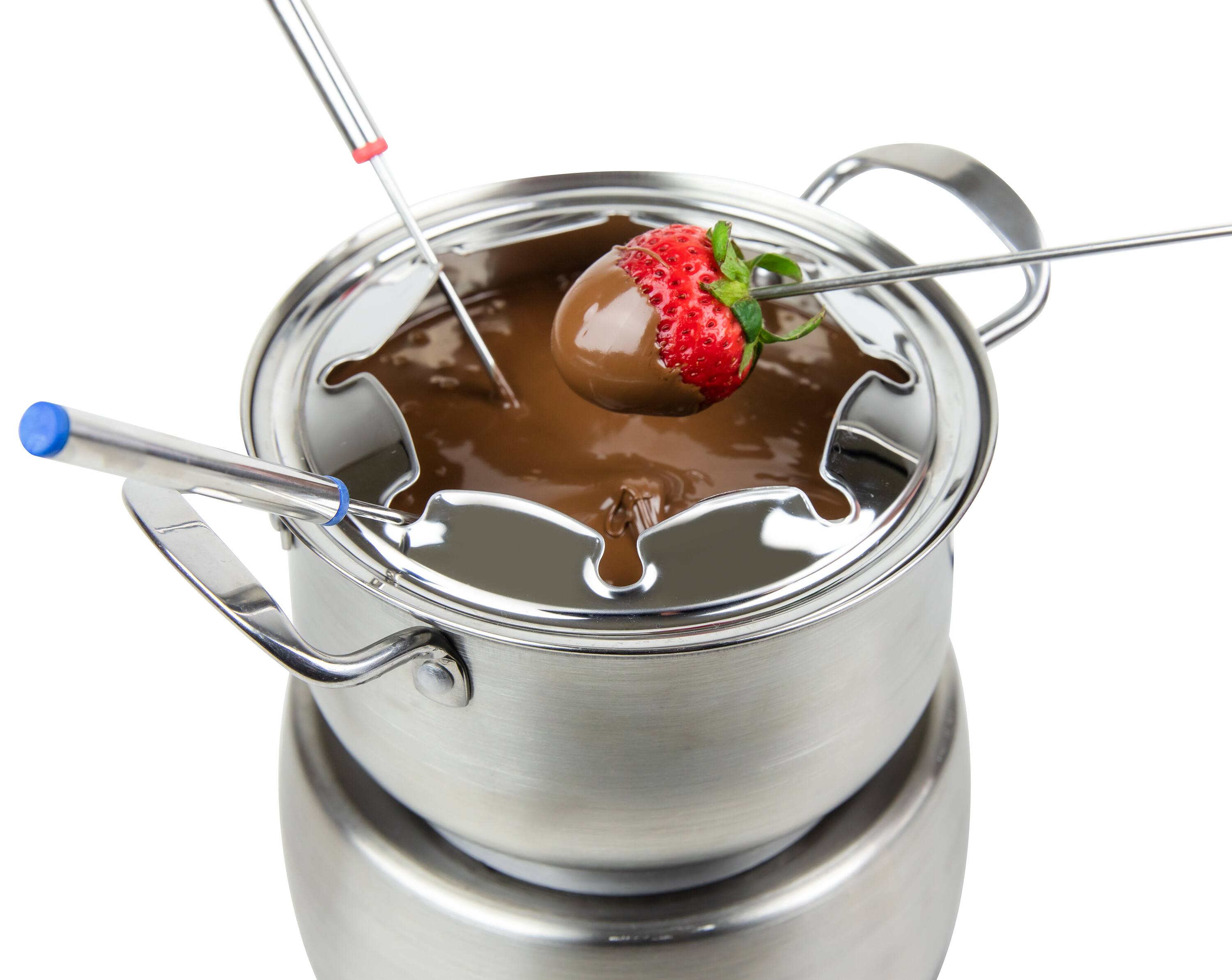 Alt View 4. HomeCraft - 8-Cup Electric Fondue Set - Stainless Steel.