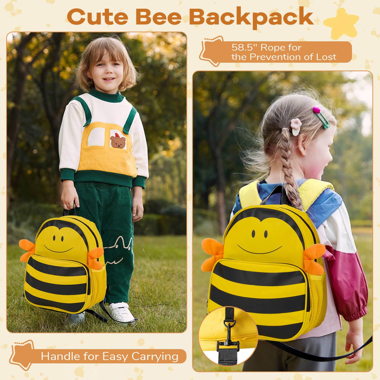 Cute Bee Backpack

58.5" Rope for the Prevention of Lost

Handle for Easy Carrying