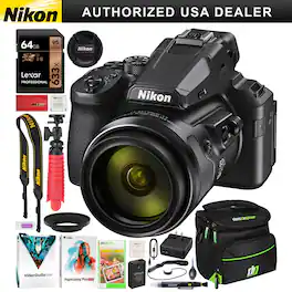 Nikon - COOLPIX P950 Compact Digital Camera with 83x Optical Zoom Lens Pro Bundle