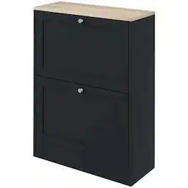 Homcom - Shoe Storage Cabinet - Black