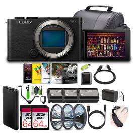 Panasonic - LUMIX S9 Mirrorless Full Frame Camera Body Bundle+2x Memory Card Black