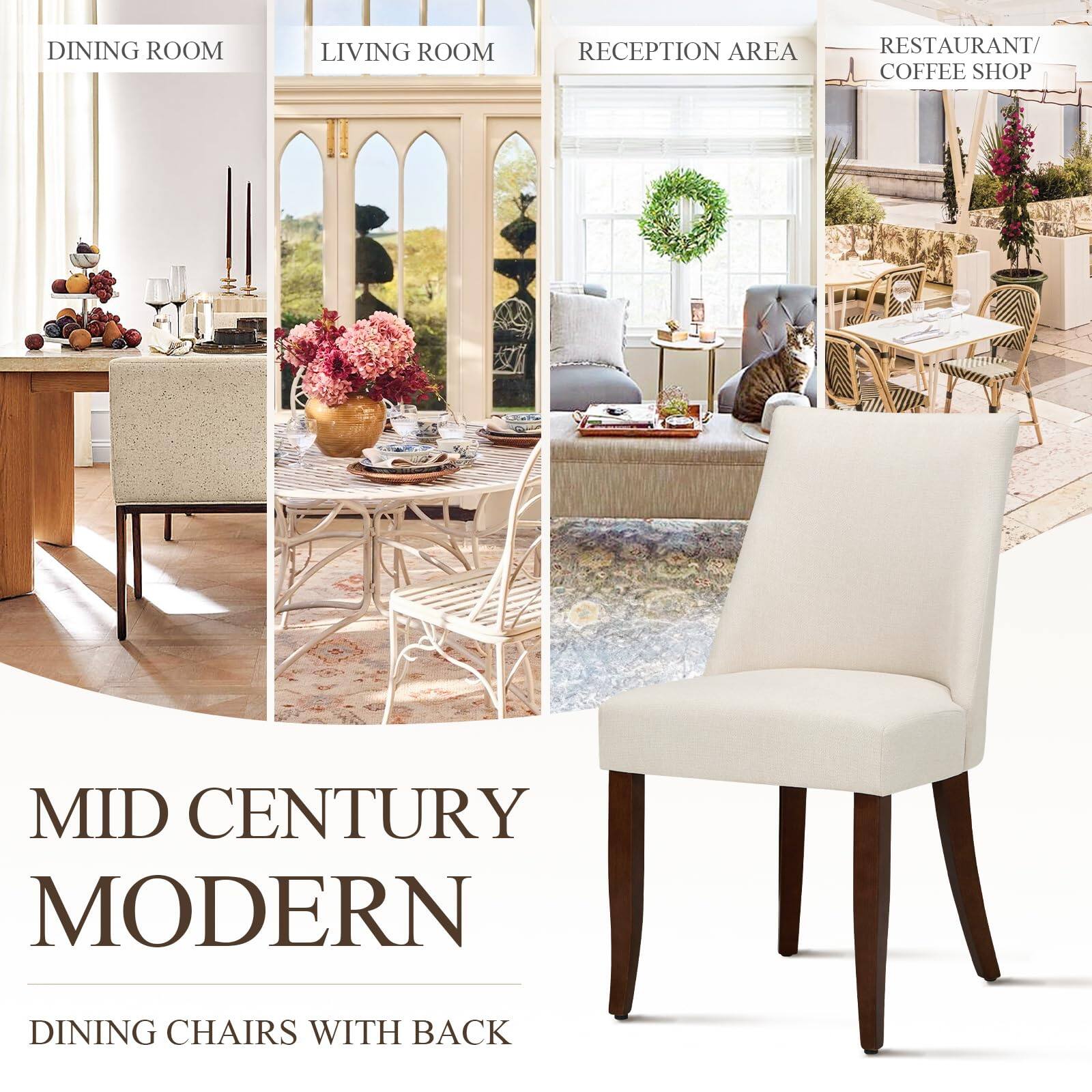 DINING ROOM  
LIVING ROOM  
RECEPTION AREA  
RESTAURANT/ COFFEE SHOP  

MID CENTURY MODERN  
DINING CHAIRS WITH BACK