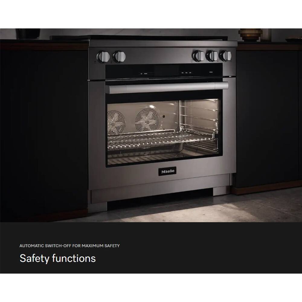 Miele  
AUTOMATIC SWITCH-OFF FOR MAXIMUM SAFETY  
Safety functions