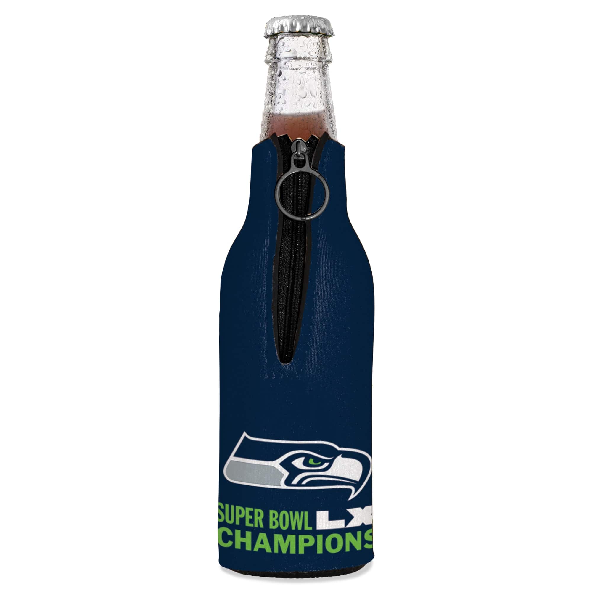 WinCraft - Seattle Seahawks Super Bowl LX Champions 12oz. Bottle Cooler - Multicolor