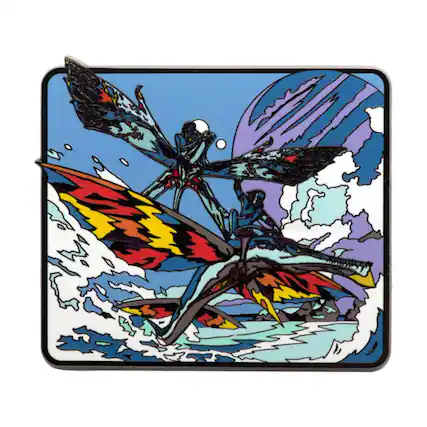 Front. SalesOne LLC - Avatar 2: The Way of Water Skimwings Hard Enamel Pin - Blue.