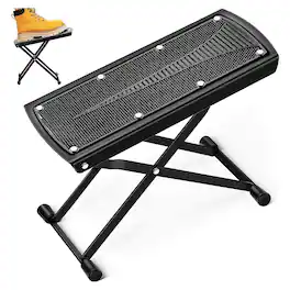 5 CORE - 5Core Guitar Foot Stool Height Adjustable Folding Leg Rest Classical Footrest