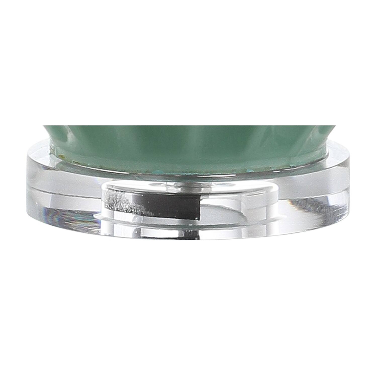 Alt View 7. Jonathan Y - Faye 28" Glass LED Table Lamp, Seafoam Green - Seafoam Green.