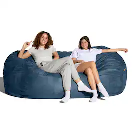 Jaxx - 7 Foot Giant Bean Bag Sofa - Navy