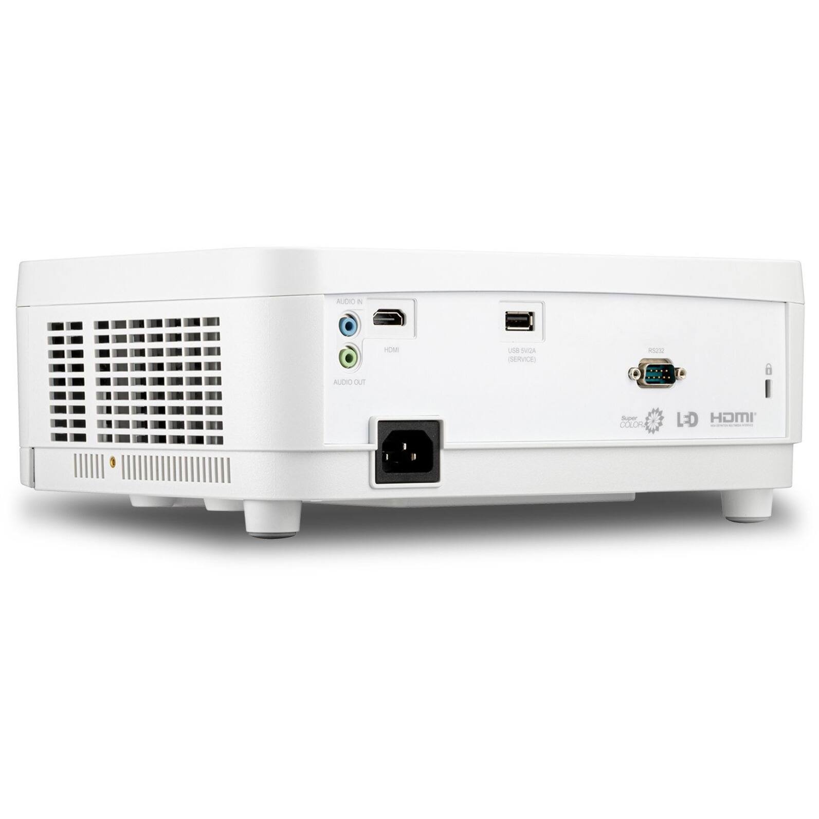 Alt View 18. ViewSonic - LS510WH-2 3000 ANSI Lumens WXGA LED Business/Education Projector - White.