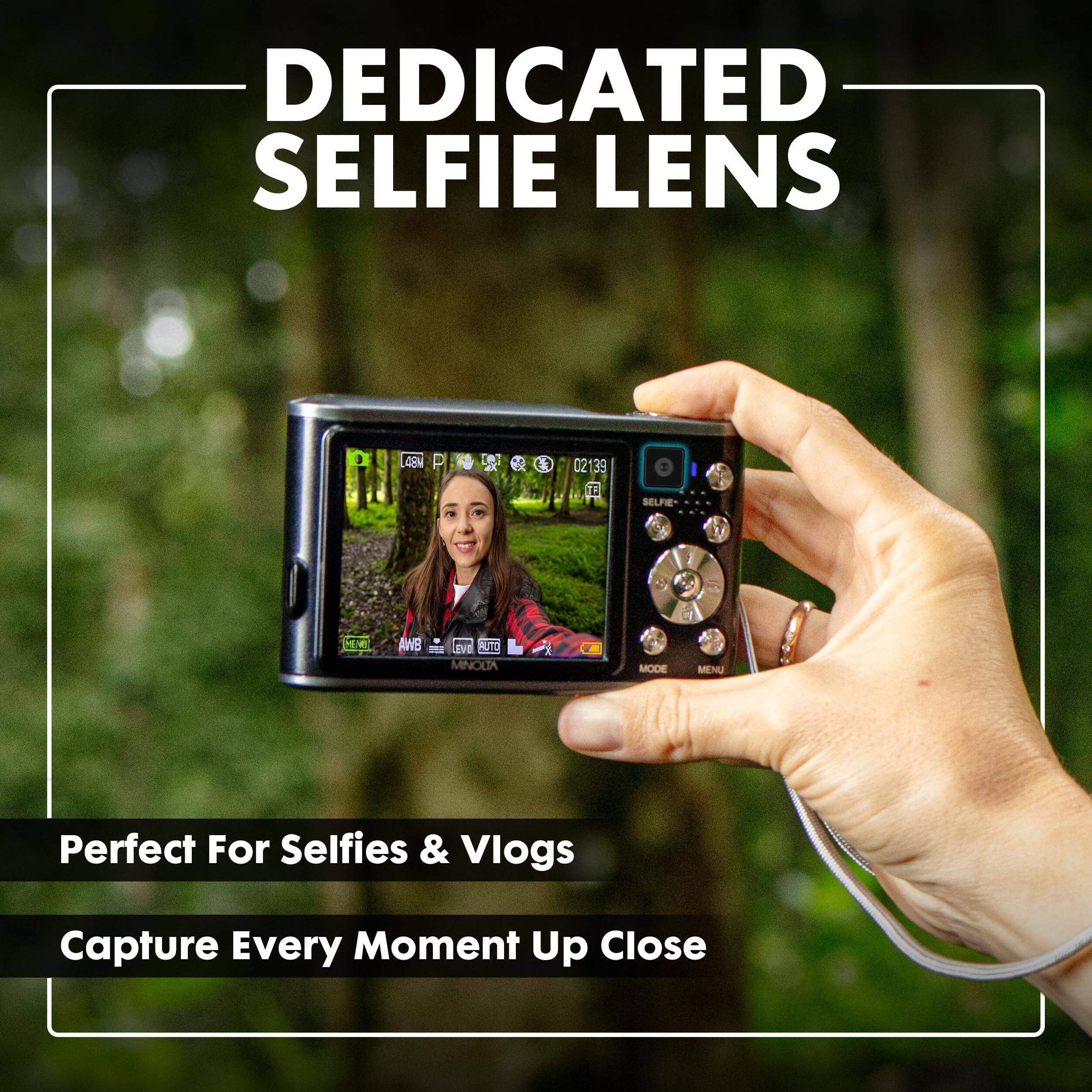 DEDICATED SELFIE LENS

Perfect For Selfies & Vlogs
Capture Every Moment Up Close