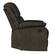 Left. Relax A Lounger - Dorian Recliner in Faux Leather - Dark Brown.