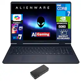 Alienware - 16 Aurora Laptop 16.0 WQXGA (Intel Core 7 240H, 64GB DDR5, 2TB PCIe SSD, Win 11 Pro) - Blue