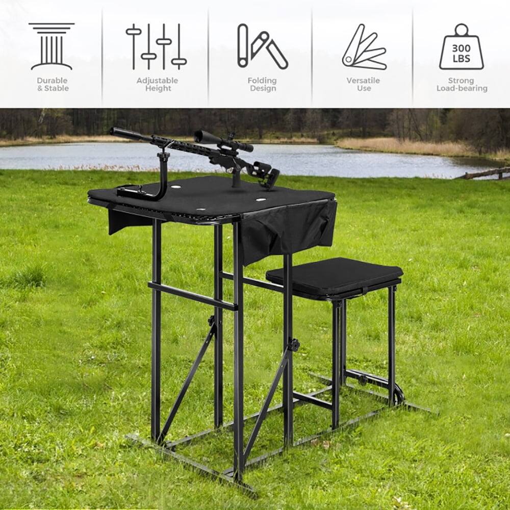 300 LBS Durable & Stable Adjustable Height Folding Design Versatile Use Strong Load-bearing