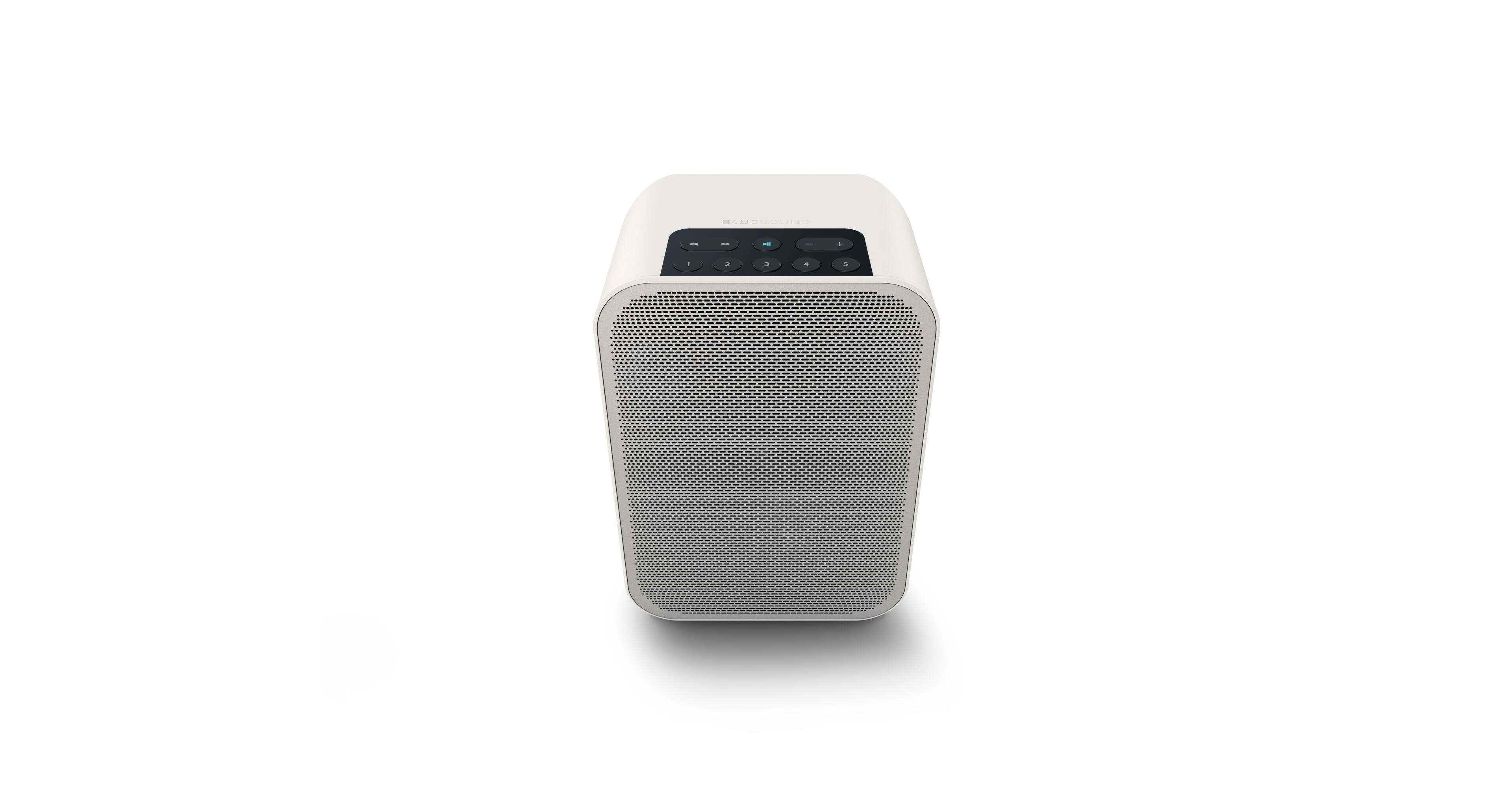 Angle. Bluesound - PULSE FLEX 2i Wireless Streaming Speaker - Matte White.