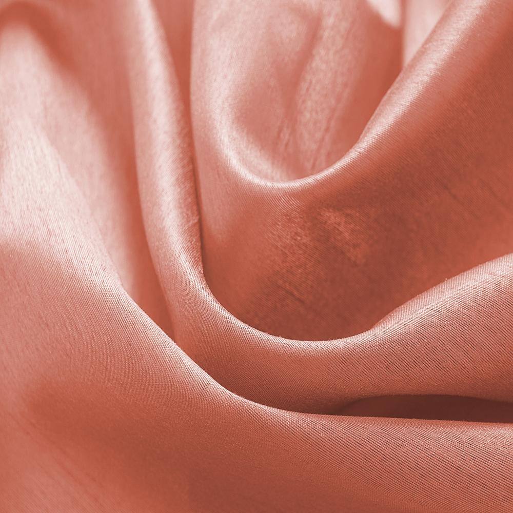 Left. RT Designers Collection - RT Designers Collection Nikki Premium Rod Pocket Curtain Panel 54" x 84" Coral - Coral.