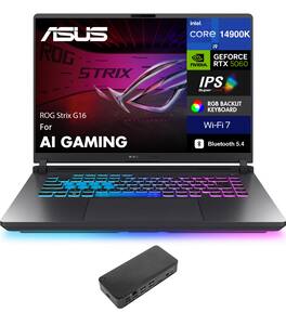 ASUS - ROG Strix G16 Laptop 16.0 WUXGA (Intel i9-14900HX, 32GB DDR5, 1TB PCIe SSD, Win 11 Pro) - Eclipse Gray