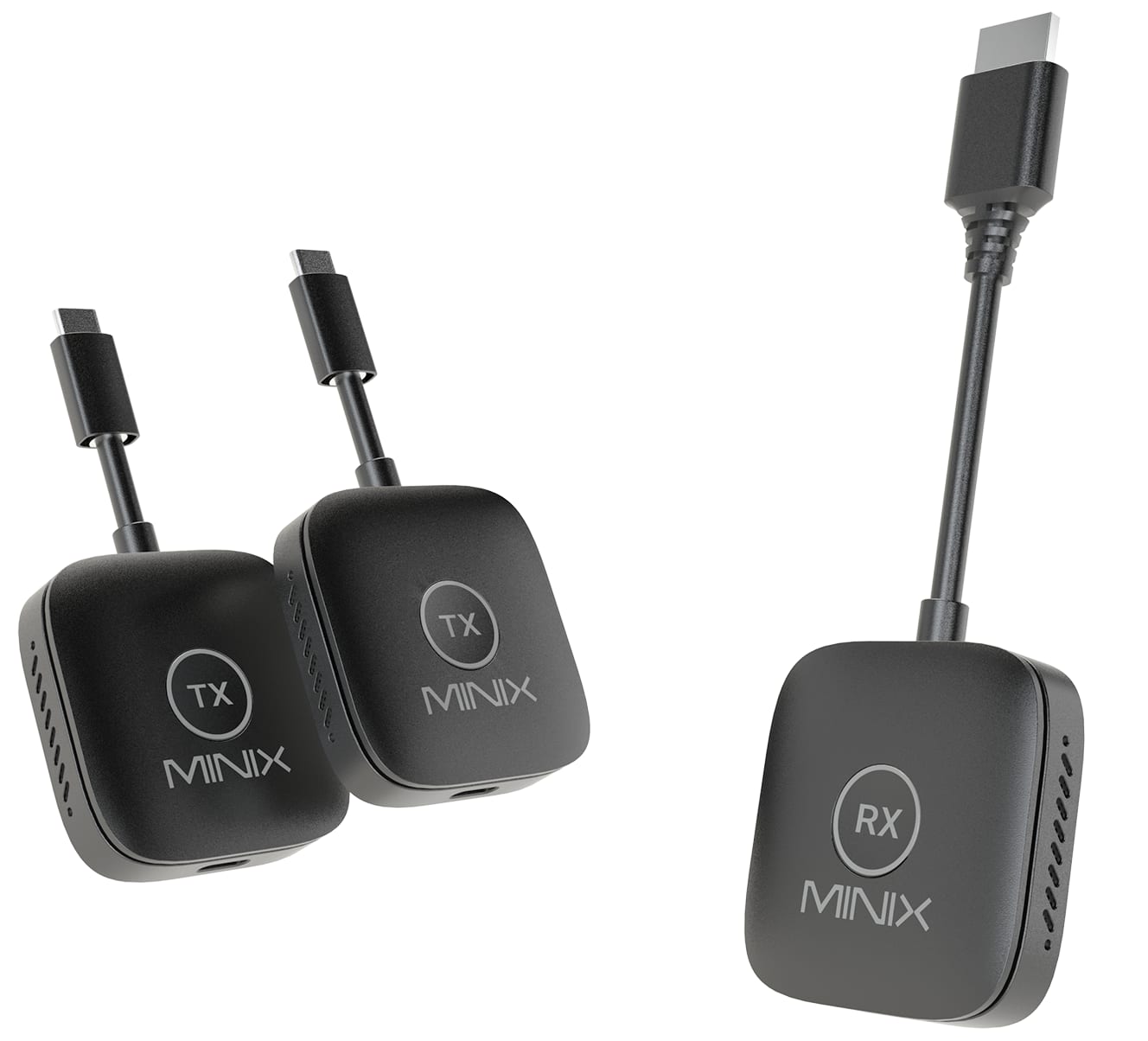 MINIX - NEO B21 2-to-1 Wireless Display Dongle, Plug & Play, Multi Screen, 1080p 164FT/50M WiFi 5G/60Hz Adapter for TVs Laptop - Black