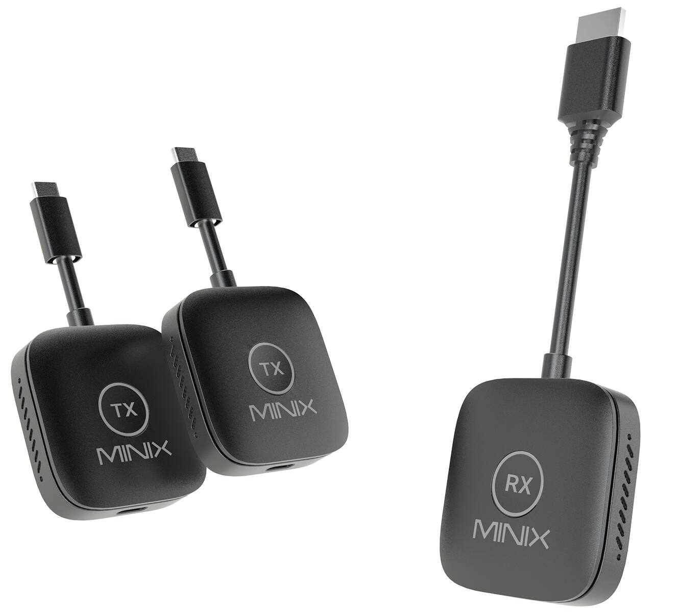 MINIX - NEO B21 2-to-1 Wireless Display Dongle, Plug & Play, Multi Screen, 1080p 164FT/50M WiFi 5G/60Hz Adapter for TVs Laptop - Black