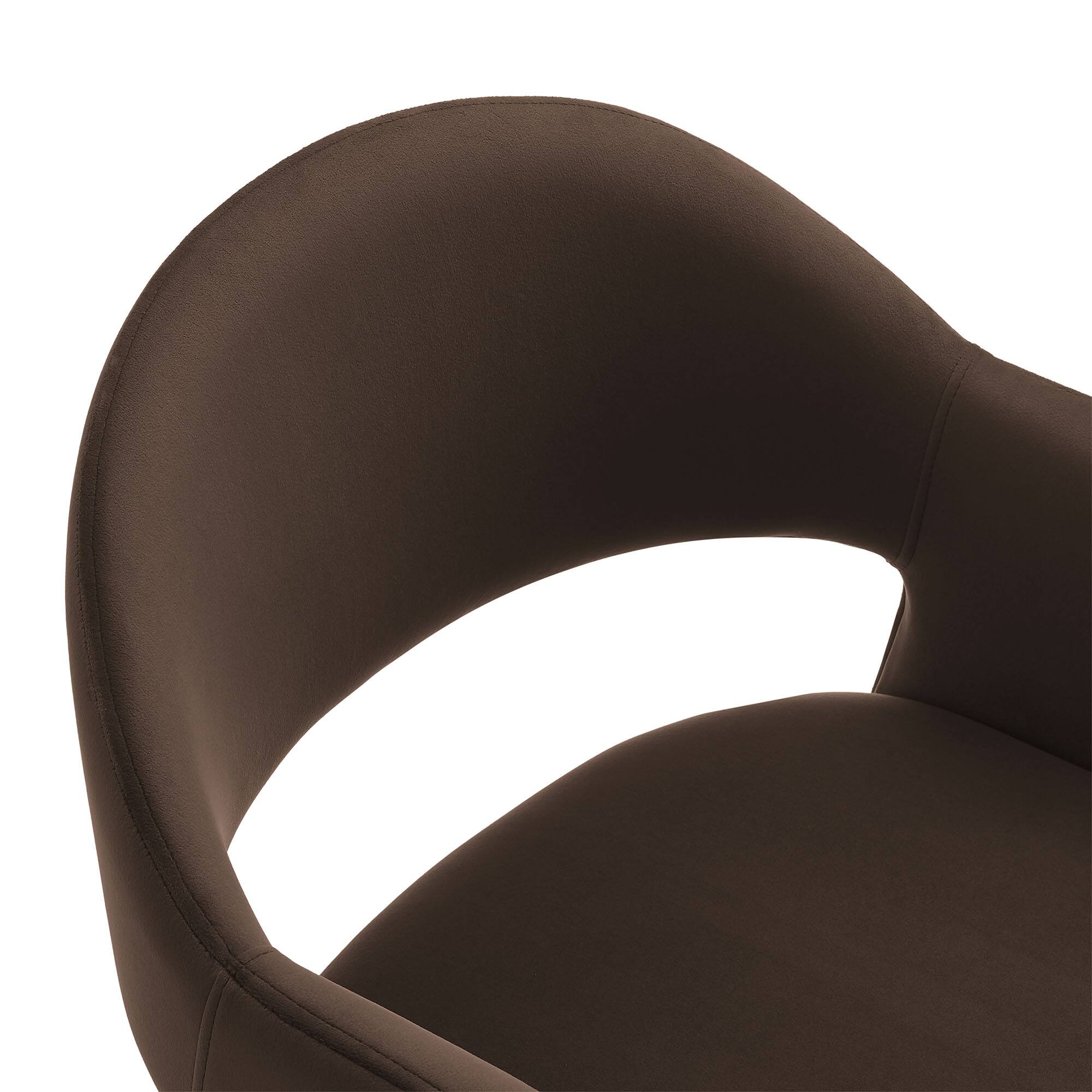 Alt View 5. Modway - Talia 37 Inch Performance Velvet Counter Stool by Modway - Chocolate Brown.